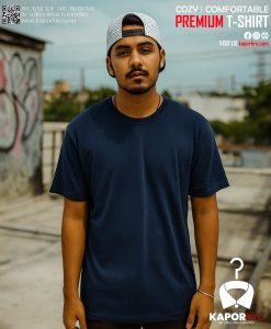 Blue cotton T shirt Kaporbro